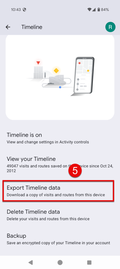 Export Timeline data